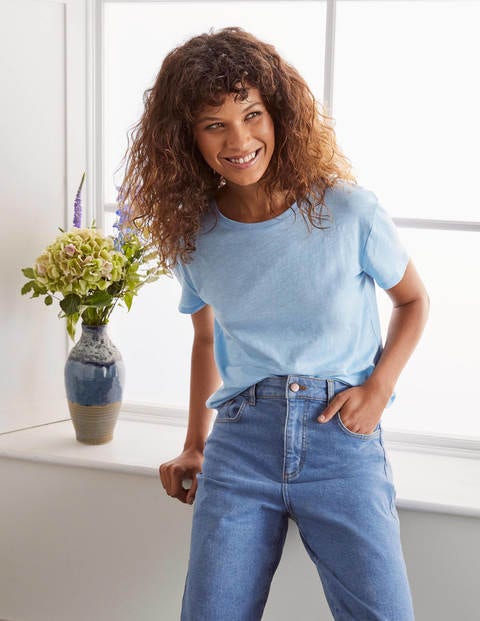 Cotton Boyfriend T Shirt Ice Cube Boden UK