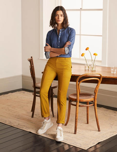 Pantalon chino Abingdon Femme Boden, GLD
