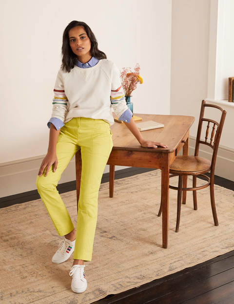 Pantalon chino Abingdon Femme Boden, YEL