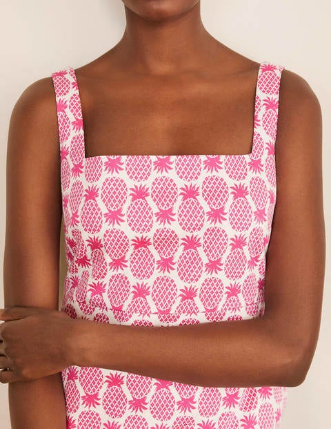 Yolande Shift Dress - Party Pink, Pineapple Geo | Boden US