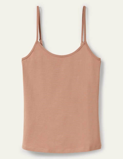 Plain Cami Top Brown Women Boden