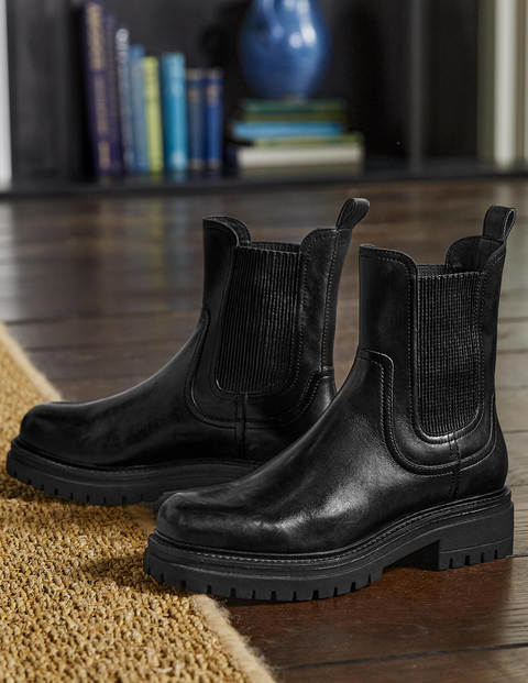 Chunky Chelsea Boots Black Boden US