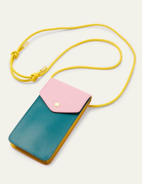 Crossbody Phone Bag - Deep Forest/Formica/Wasp | Boden US