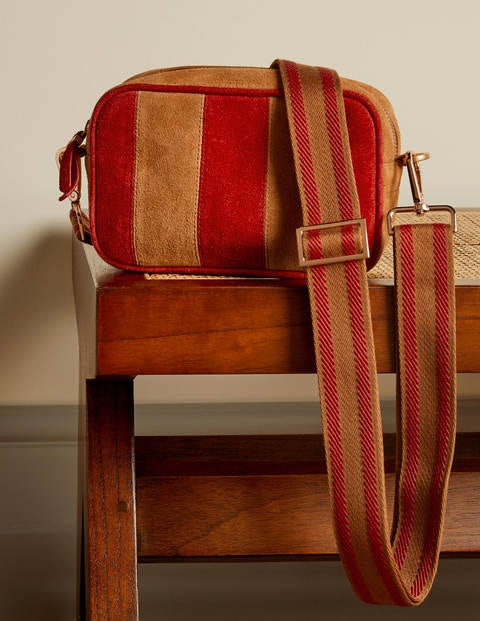 Sac à bandoulière en cuir Femme Boden, TAN