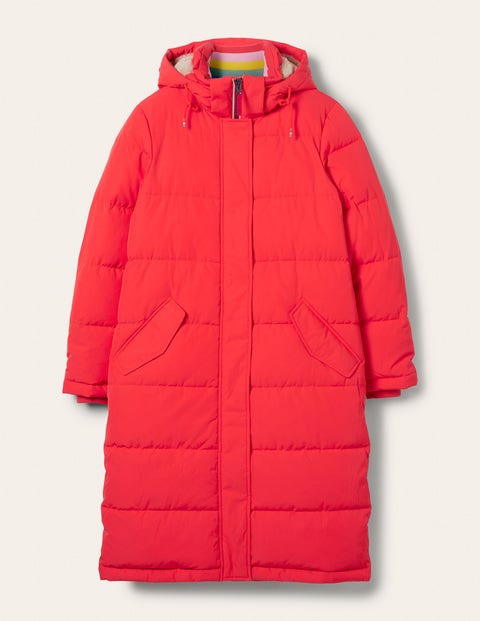 coral puffer coat