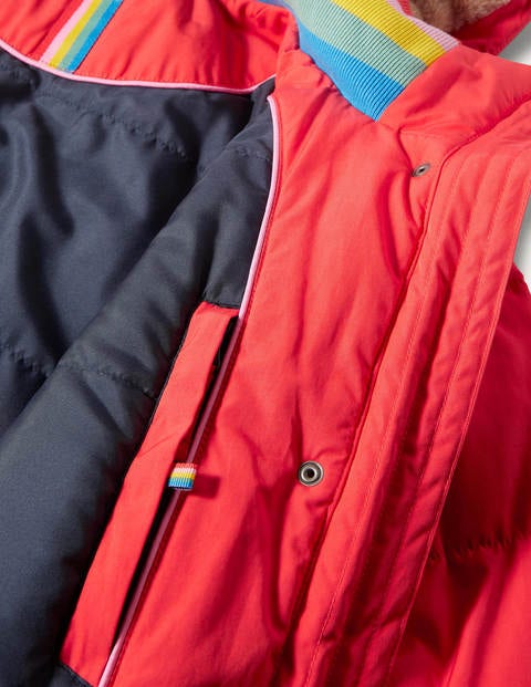 Skye Puffer Coat - Bright Coral | Boden UK