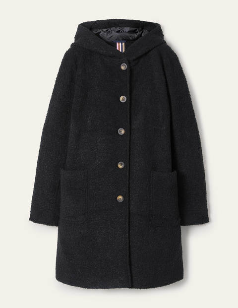 Cambridge Textured Coat - Black | Boden UK