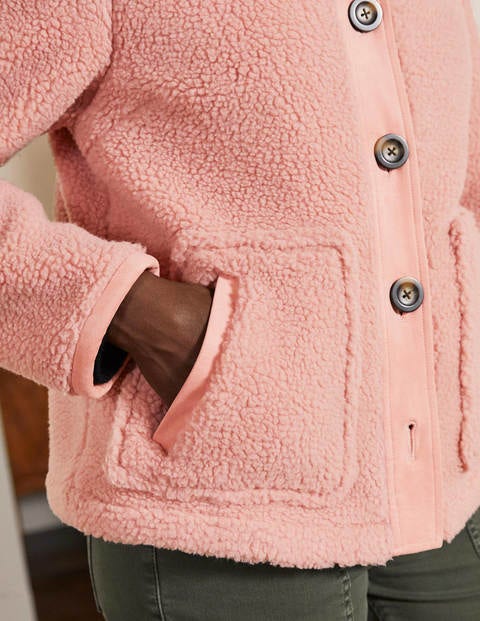 Marcia Sherpa Jacket - Milkshake | Boden US