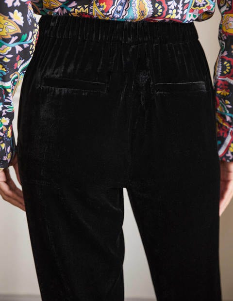 black velvet trousers