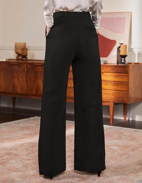 Bootcut Suit Trousers - Black