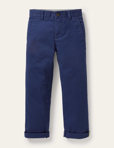 Chino Stretch Trousers Blue Boys Boden