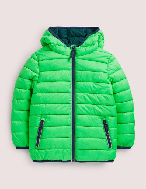 GREEN PADDED PUFFER JACKET|291435803