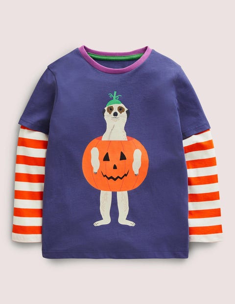 Halloween Double Layer T-shirt Garçon Boden, NAV