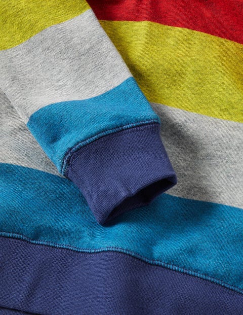 Hoodie mit Regenbogenstreifen - Bunt, Regenbogenfarben | Boden AT