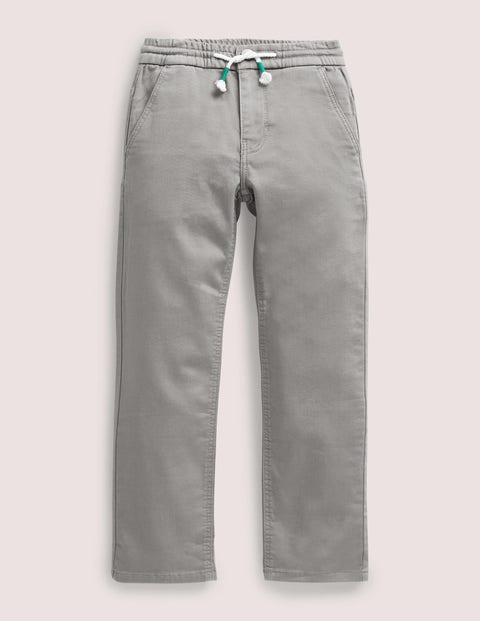 Jersey Straight Jeans - Grey | Boden UK