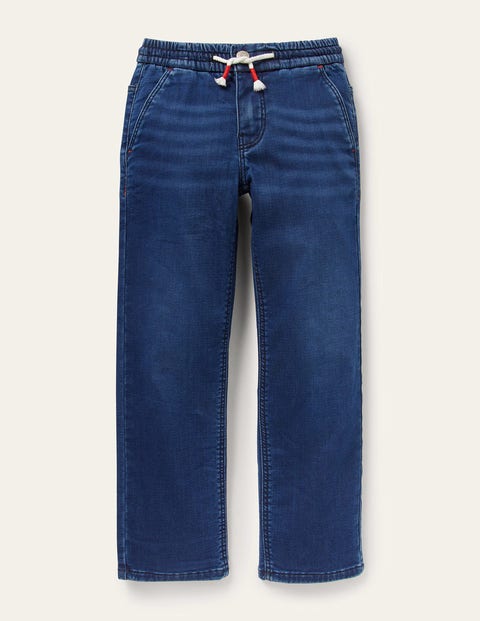 Denim Pull On Straight Leg Jeans Denim Boys Boden