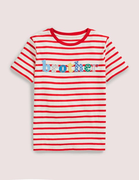 Brother T-shirt Garçon Boden, RED