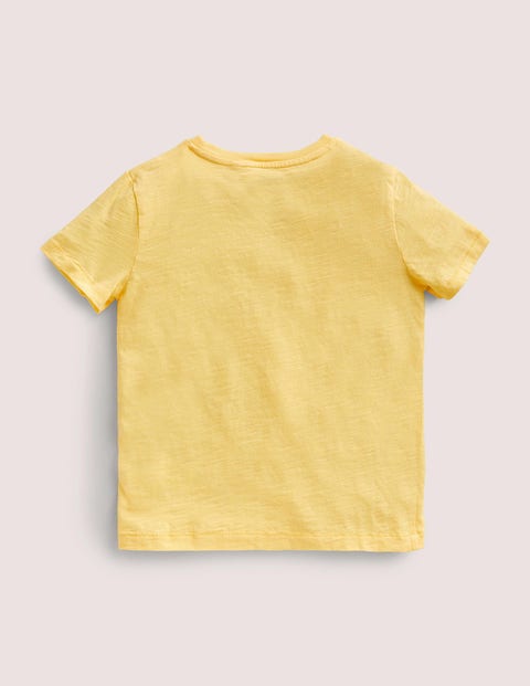 Striped Washed Slub T-shirt - Sun Bleach Yellow | Boden US