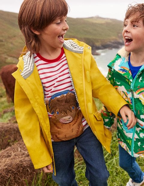 Mini Boden Kids' Waterproof Jacket