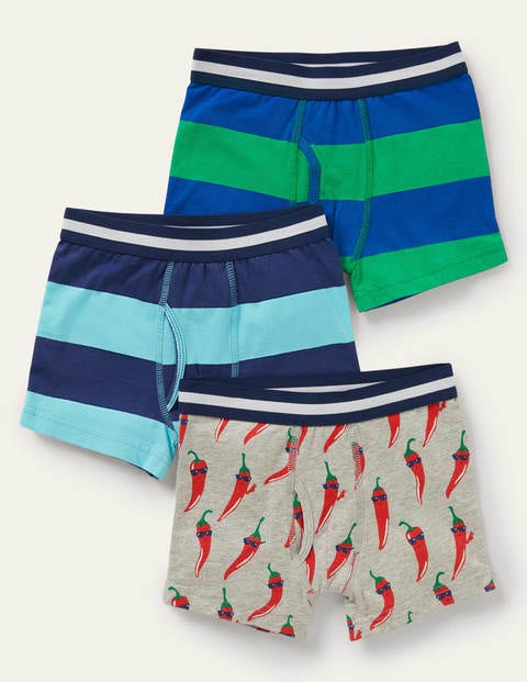 Jersey Boxers 3 Pack - Multi Chillies | Boden UK