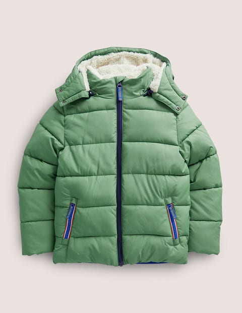 Navy Sherpa-lined Anorak Garçon Boden Boden Garçon Vêtements Manteaux & Vestes Manteaux Imperméables