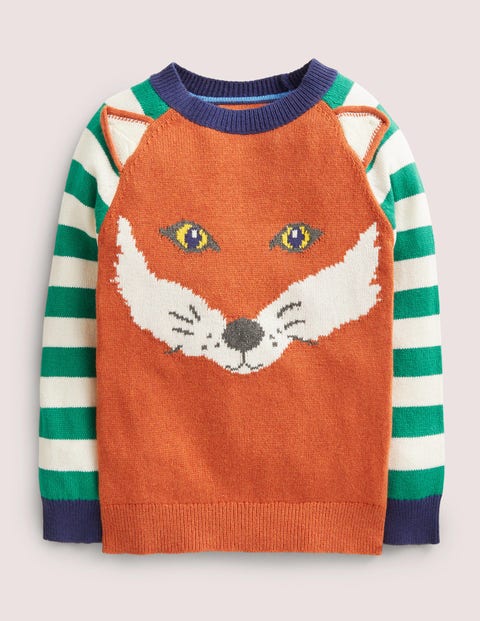 Pull à logo pêle-mêle Garçon Boden, YEL