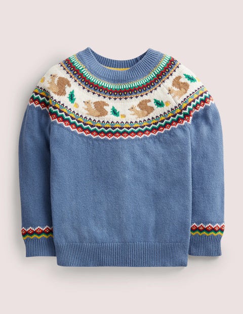 Blue Squirrel Fair Isle Jumper 