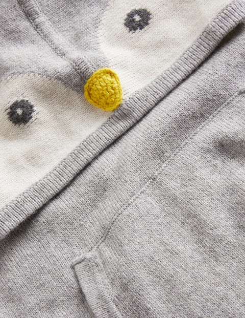 Penguin Novelty Hoodie - Grey Marl 