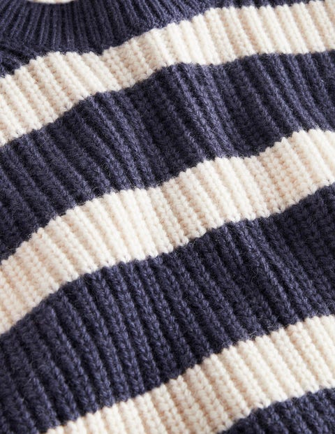 Chunky Knit Fishermans Jumper - College 