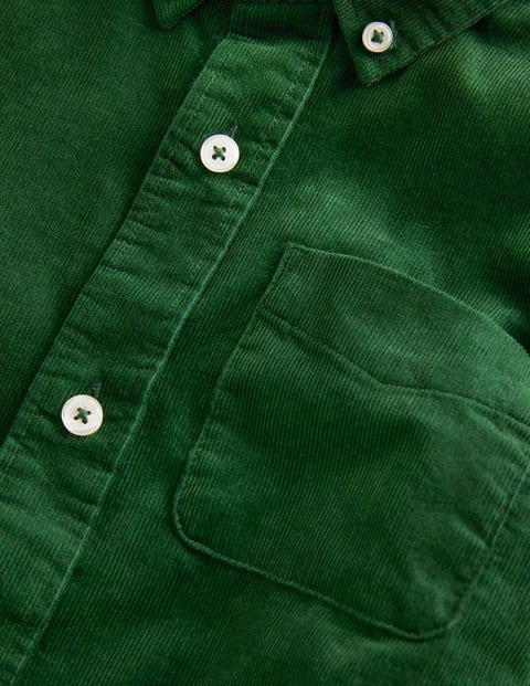 Plain Cord Shirt - Forest Green | Boden US