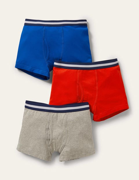 Jersey Boxers 3 Pack Grey Boys Boden