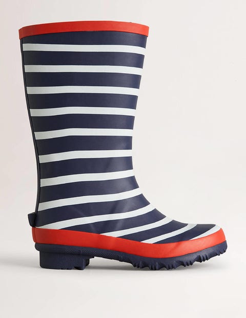 Boden Kids' Wellies College Navy Girls