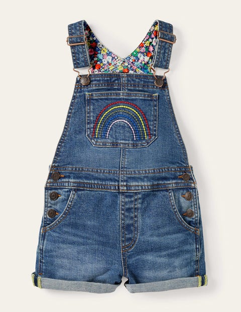 Salopette courte fun Fille Boden, Denim