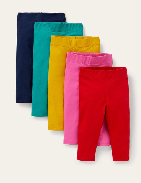 5-Pack Cropped Leggings Rainbow Girls Boden