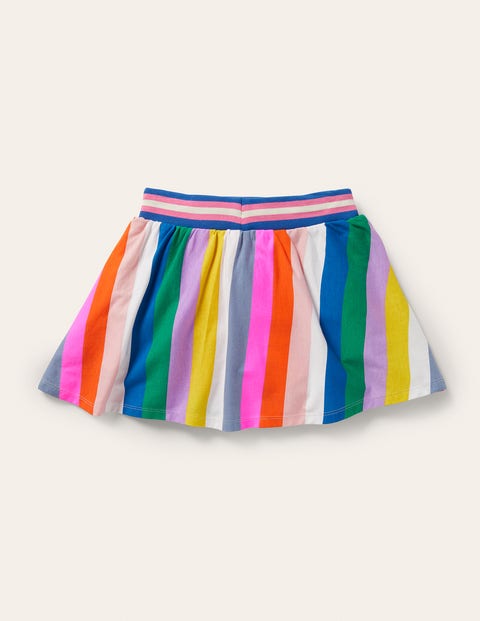 Printed Jersey Skort - Multi Rainbow Stripe | Boden UK