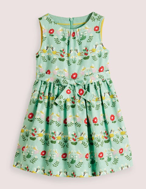 Vintage Dress Green Girls Boden