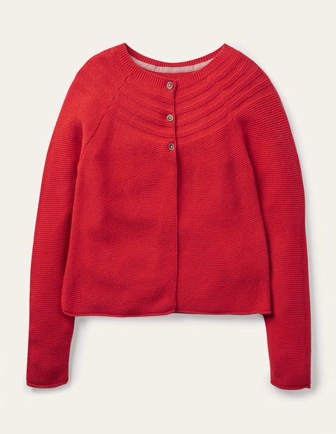 Red Cashmere Blend Cardigan Fille Boden, DRD