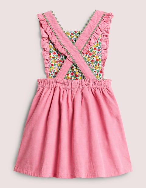 Woven Pinafore Dress - Formica Pink | Boden US
