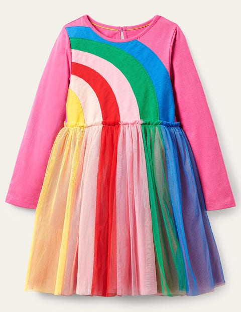 Robe en tulle à motif arc-en-ciel Fille Boden, PPK