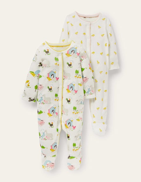 Schlafanzug aus GOTS-Biobaumwolle im 2er-Pack Baby Boden, IVO
