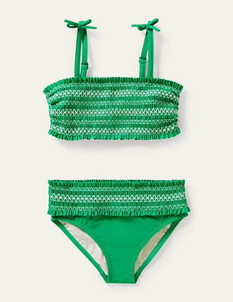 Bikini à smocks Fille Boden, GRN