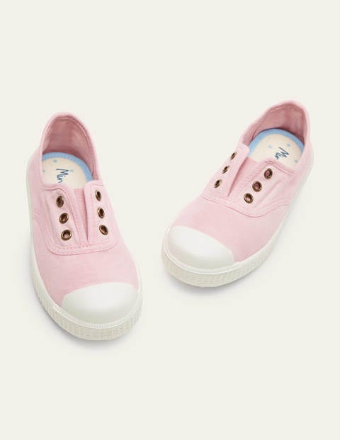 Boden Kids' Laceless Canvas Pull-ons Pink Girls