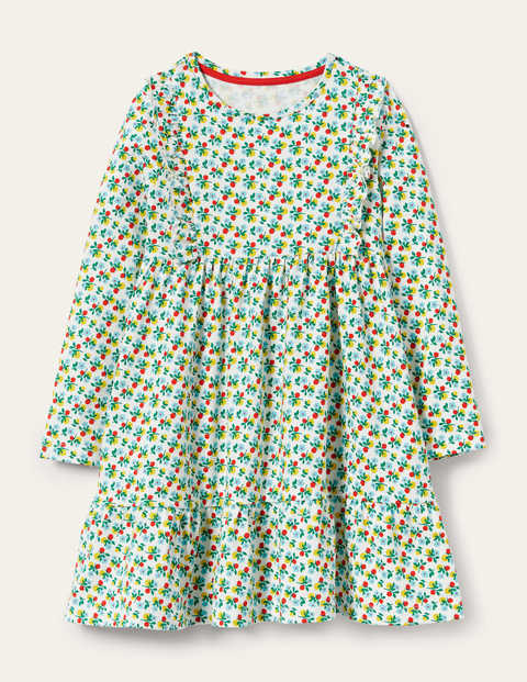 Robe en jersey à volants Fille Boden, IVO