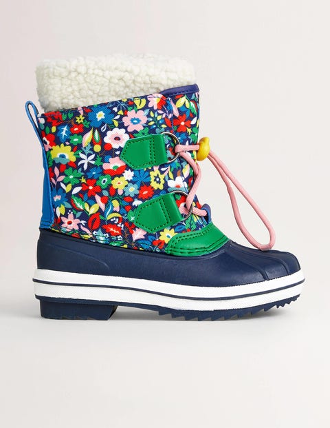 All Weather Boots - Multi Floral | Boden UK