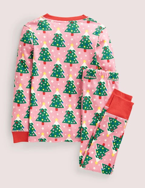 Pyjama phosphorescent douillet - Sapins de Noël rose formica  Boden FR