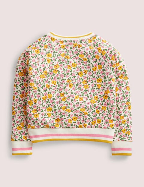 Printed Jersey Sweatshirt - Vanilla Pod Vintage Floral | Boden US