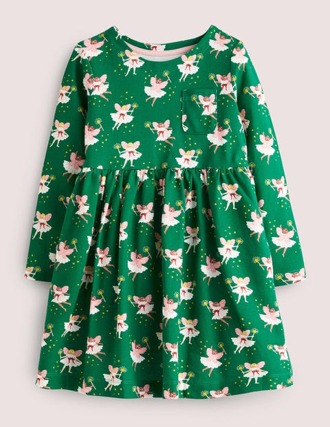 Artikel klicken und genauer betrachten! - Unser fröhliches Jerseykleid hat lange Ärmel und farbenfrohe Muster, die jeden Tag aufhellen. Jetzt fehlen nur noch herbstliche Abenteuer. | im Online Shop kaufen