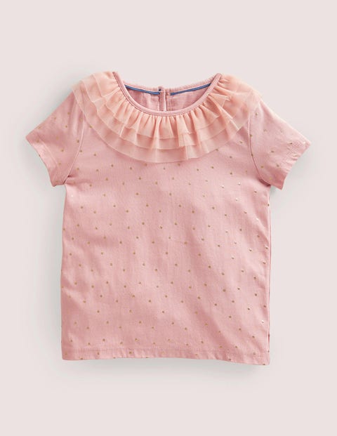 Tulle Jersey Top - Provence Dusty Pink | Boden UK