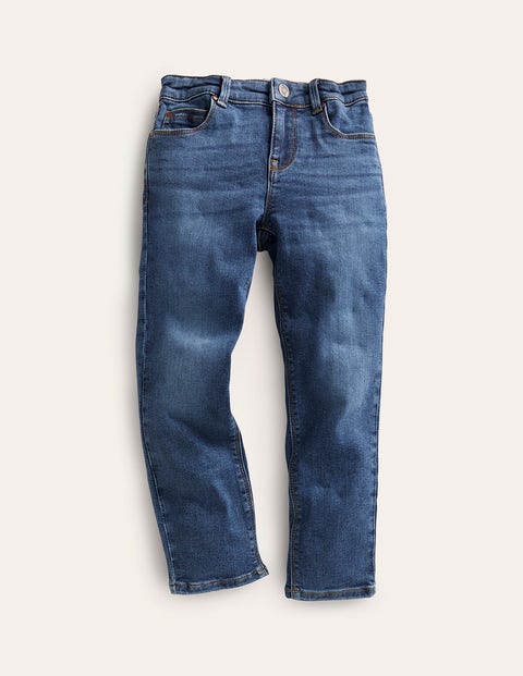 Mini Boden Kids' Adventure-flex Slim-fit Jeans Mid Vintage Denim Girls Boden