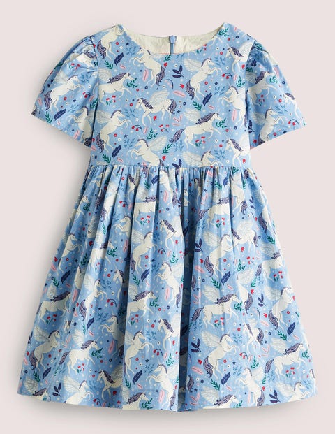 Robe de fête avec nœud et motif licorne Fille Boden, LBL